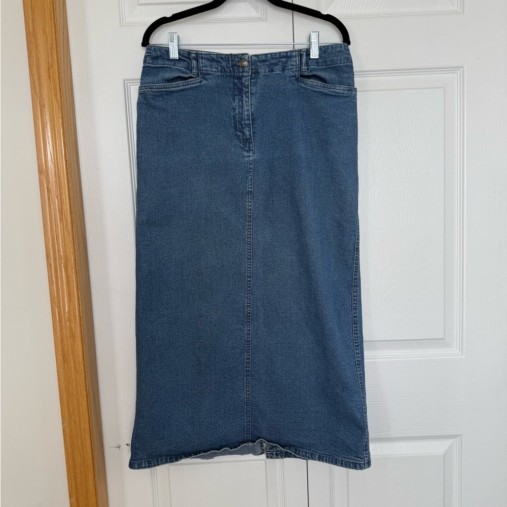 Penmans Jean Skirt Women’s long Medium Stretchy Jean skirt